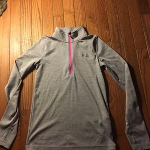 Girls youth medium Under Armour 1/4 zip